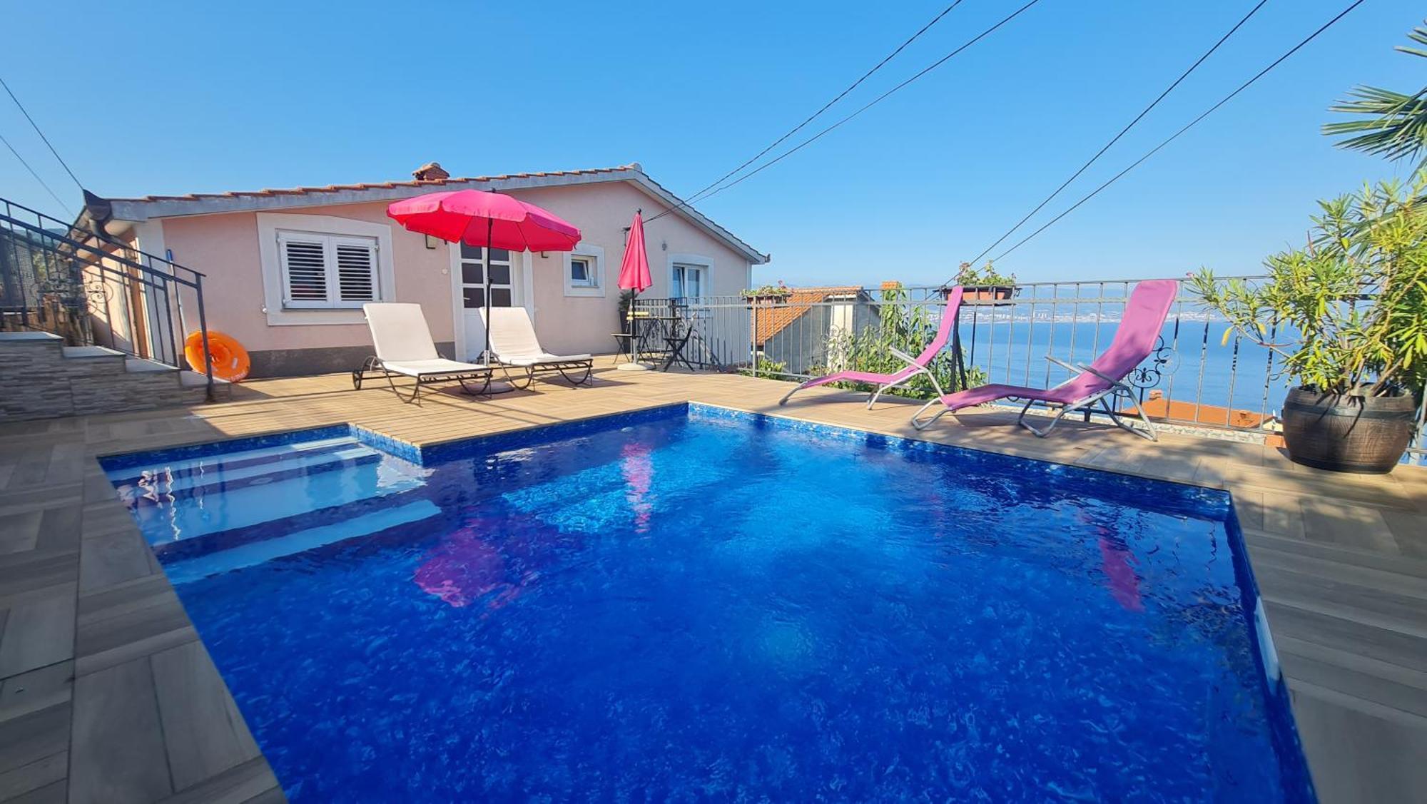 Villa House Anastazia With Spectacular View Lovran Exterior foto